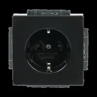 Schutzkontakt Steckdosen Einsatz anthrazit, Retail