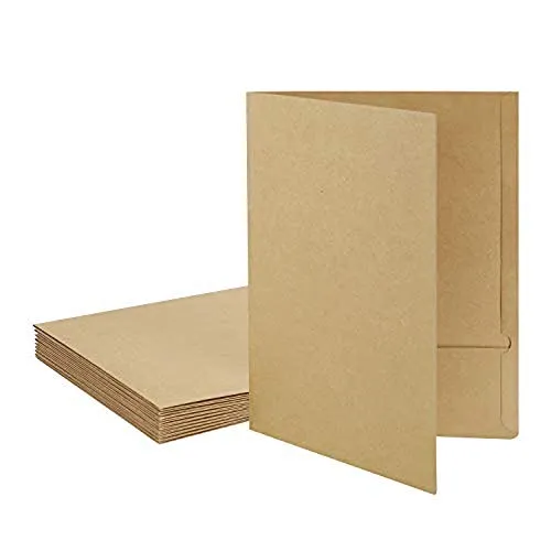 10-teiliges Kraftpapier Ordner Set A4 für Büro und Konferenz