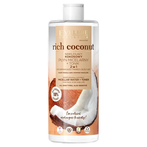 Rich Coconut 2w1 nawilżający kokosowy płyn micelarny i tonik 500ml 5903416026860