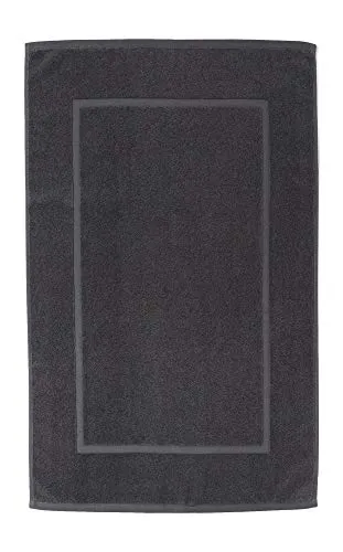 søstre & brødre 2X Badvorleger Badematte 50x80 cm | Anthrazit | 100% Baumwolle Frottier | ÖKO-TEX Standard - Made IN EU | Extra Dicke Qualität 900 g/m²