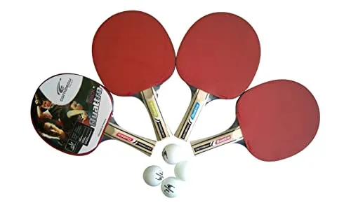 Cornilleau Sport Quattro Tischtennis-Set (4 Schläger und 4 Bälle)
