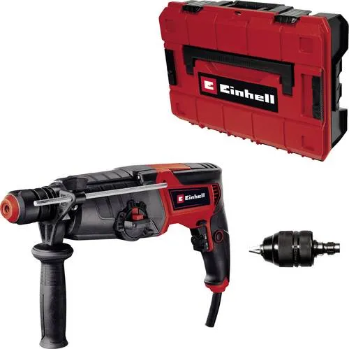 EINHELL TE-RH 950/1 Bohrhammer im Systemkoffer - Bohrmaschine mit 5 Funktionen, 950W Leistung und Zusatzgriff für präzises Arbeiten, ideal für Heimwerker und Profis.