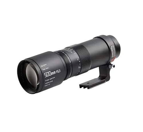 TTArtisan 500mm f/6,3 Canon EF - Teleobjektiv für beeindruckende Aufnahmen - Objektive mit 500mm Brennweite, ideal für Tier- und Sportfotografie, lichtstark und kompakt für kreative Fotografen.