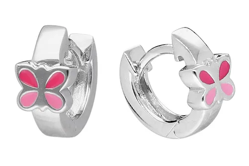TRENDOR Schmuck Kinder-Ohrringe Silber 925 Creolen Ø 12 mm 41590