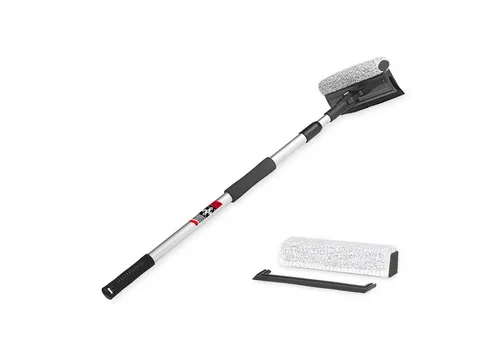 HEYNER Autowaschbürste Scheibenreiniger Set INSECT Alu XL 25x125 faltbar+Teleskop + Ersatzkit, (Set, 2-tlg., Mit Ersatzschwamm)