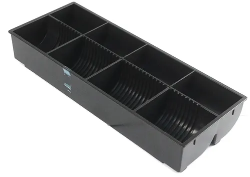 Ersatz Münzfach für 8 Münzen - 35cm Kassenlade - Münzeinsatz für Kassenlade, ideal für eine organisierte Aufbewahrung von bis zu 8 Münzen, passend für 35cm breite Modelle.