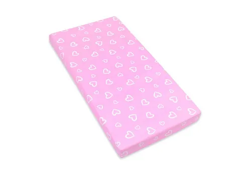 Amilian Spannbettlaken Spannbetttuch für Babybett Kinderbett Baby 100% Baumwolle 140x70 cm, Gummizug: an den Ecken, in vielen Mustern erhältlich