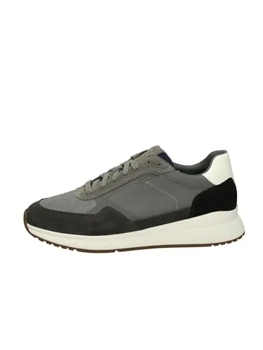 Geox Herren U BRANTHON A Sneaker, Graphite/Dk Grey, 43 EU