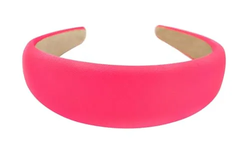 axy Breiter Haarreif mit Stoff gepolstertes Candy Colours in pink von axy