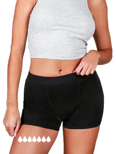 Taynie Shorts Ultra Stark - Periodenunterwäsche für Starke Blutungen - Inkontinenz Schutzhosen & Unterwäsche - Die Taynie Shorts bieten ultimativen Schutz und Komfort, ersetzen bis zu 8 Tampons und sind waschbar bis 60°C.