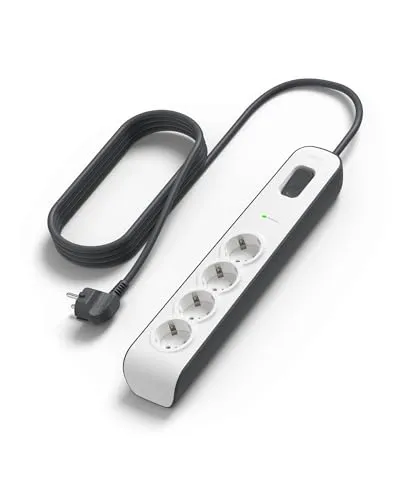 Belkin Steckdosenleiste 4-fach mit 2 Meter Netzkabel