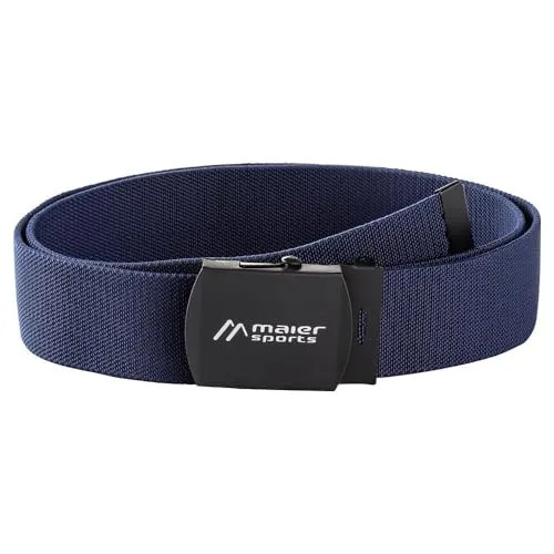 Maier Sports Tech Belt, Gürtel, Bequemer Outdoorgürtel mit Koppelschließe für Männer und Frauen, Extrem leicht, Stufenlos verstellbar, Perfekter Sitz, Blau, 2 (150 cm)