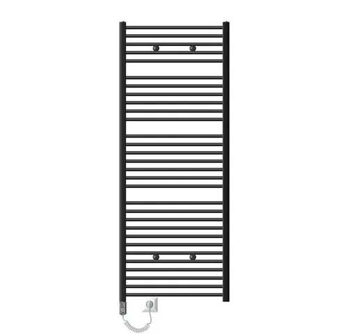 LuxeBath Badheizkörper Elektrisch 750x1800 mm Anthrazit - Heizkörper für Badezimmer, 1200W Heizstab, sorgt für wohlige Wärme und trocknet Handtücher schnell und effizient.