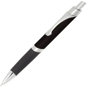 Online Kugelschreiber Sporty Black, 31692/3D, Gehäuse schwarz/silber, Schreibfarbe blau