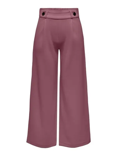 JDY Damen Marlene Hose Weit Geschnitten Schlupf Stoffhose in pink von JDY