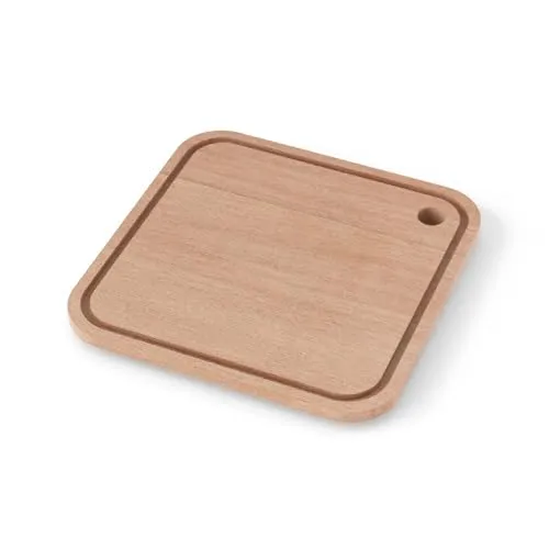 MONBENTO - Schneidebrett MB Cut Square - Holz Schneidebrett Klein für Lunchbox MB Square - Schneidebrett Fleisch/Gemüse/Käse/Brott für Arbeit/Camping/Picknick - Quadratisch Schneidebrettchen