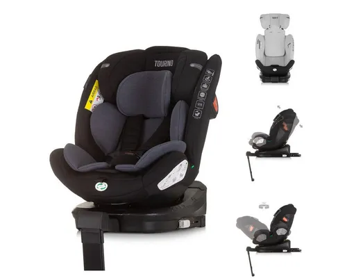 Chipolino Autokindersitz Tourino i-Size - Kindersitz für Kinder von 0 bis 12 Jahren (40-150 cm), drehbar um 360°, Isofix-System und höhenverstellbar für maximalen Komfort und Sicherheit.