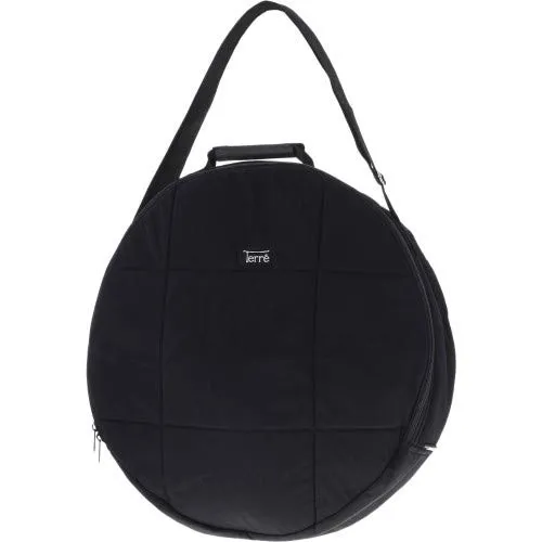 Shamandrum Tasche Rund Schwarz Gepolstert Ø 50 cm Schamanentrommel Trageriemen