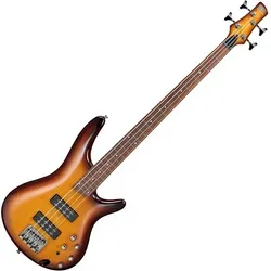 Ibanez SR370EF-BBT Fretless E-Bass - Bass aus der SR Standard-Serie mit Ahorn-Korpus und aktivem PowerSpan Dual Coil Tonabnehmer für kraftvollen Sound, ideal für kreative Bassisten.