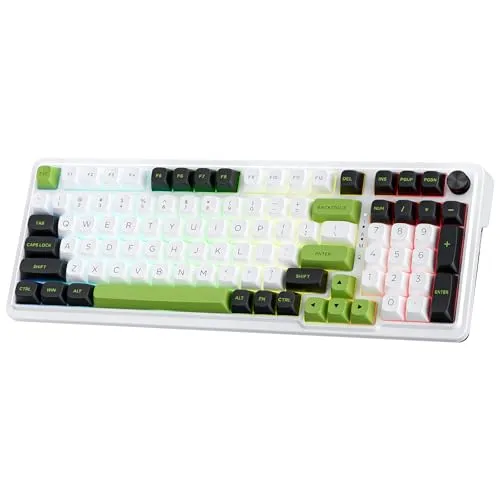 Redragon K686 PRO 98 Tasten Kabellose Gasket RGB-Gaming-Tastatur 3-Modi mechanische Tastatur mit Hot-Swap dedizierte Knopfsteuerung und 5-lagige Geräuschdämpfung, benutzerdefinierter linearer Schalter