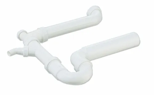 Raumspar-Geruchverschluss 1,5 Zoll x 50 mm, waagerechter Abgang, 90° Winkel, 1GA