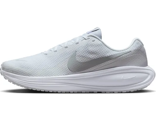 Nike NIKE REVOLUTION 8 Laufschuh in Weiß, Größe 47 EU - Sportlicher Laufschuh mit hoher Dämpfung und leicht profiliertem Laufsohlenmaterial für angenehmen Tragekomfort beim Laufen.
