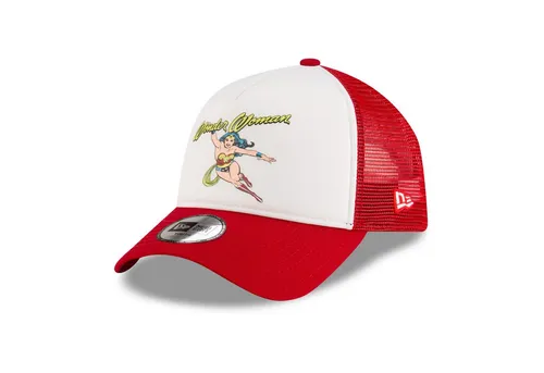 New Era Kinder Trucker Mesh Cap - WONDER WOMAN - Hüte & Mützen, stylische Trucker Cap für Kinder mit Wonder Woman Design, ideal für den Sommer und Freizeitaktivitäten.