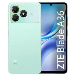 ZTE Blade A36 4G-Smartphone, 6,75 Zoll, 128 GB, 4 GB RAM, 5000-mAh-Akku, Android 15, Aqua Green