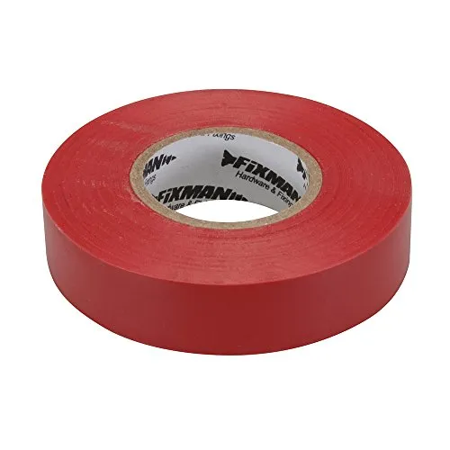 Fixman 191784 Isolierband 19mm x 33m, rot