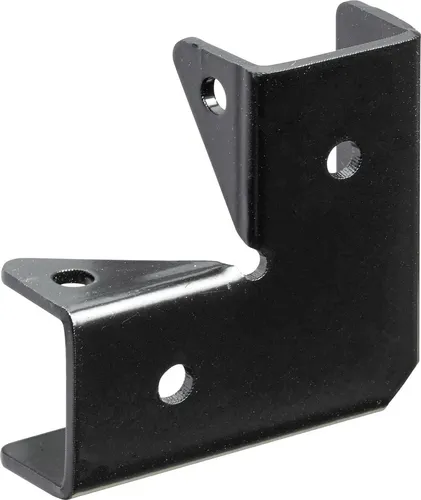 Eckverbinder L Stahl 44 x 44 x 15 mm schwarz Möbelbeschlag