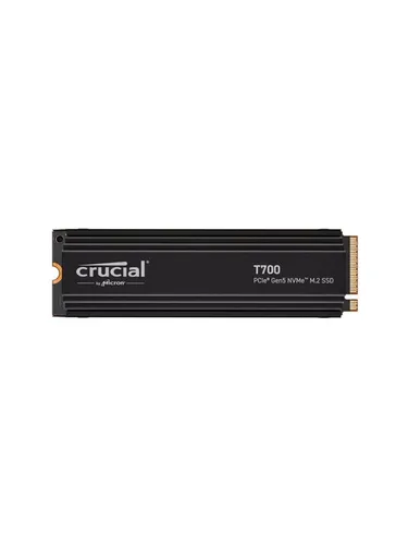 Crucial T700 1TB SSD PCIe Gen5 NVMe M.2 - Ultra-schnelle 11.700 MB/s, ideal für Gaming und kreative Anwendungen mit Premium-Kühlkörper