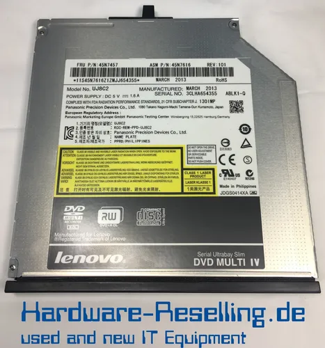 Lenovo ThinkPad Ultrabay DVD Brenner 9.5mm SlimDrive III 45N7457 0A65626 45N7616
