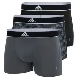 adidas 3P Sport Trunk Grau/Schwarz Polyester Small Herren