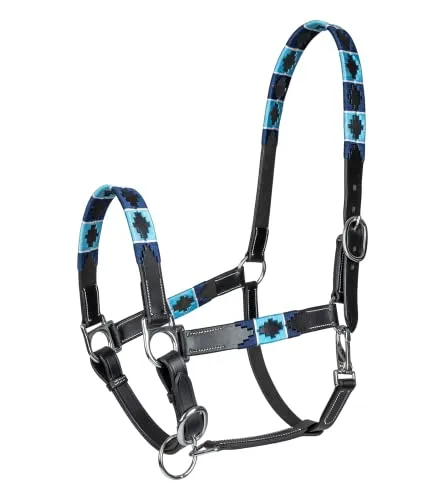 WALDHAUSEN Lederhalfter Polo, VB, schwarz - Elegantes Lederhalfter im Chukka-Stil, verstellbar für optimale Passform und hohen Tragekomfort. Ideal für stilbewusste Reiter, die Wert auf Qualität legen.