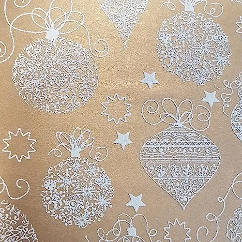 STAR Geschenkpapier 70cm x 2m Rolle mit Weihnachtsmotiv 3D Foam