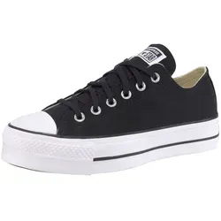 CONVERSE Damen Sneaker CTAS Lift OX – Schwarz - Sneaker mit trendiger Plateausohle für zusätzlichen Komfort und Höhe. Der klassische Chuck Taylor Style vereint modischen Look und Bequemlichkeit – perfekt für jeden Anlass.