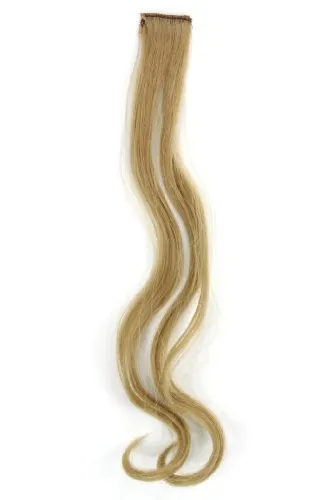 Clip Extension Strähne wellig Hell-Asch-Blond YZF-P1C18-24 45cm/ 18inch Haarverlängerung Haarteil Farbton: 24 1