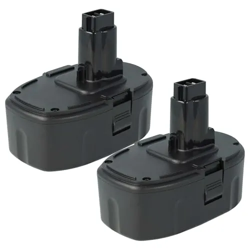 vhbw 2X Akku kompatibel mit Dewalt DC330, DC380N, DC380KB, DC385, DC330KA, DC330K, DC380KA, DC330N Werkzeug (3000 mAh, Li-Ion, 18 V)
