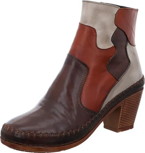 Gemini Damen Stiefelette Braun 36 EU - Elegante und feminine Stiefelette aus 100% Leder, ideal für den urbanen Alltag. Mit praktischem Reißverschluss und herausnehmbarer Innensohle für optimalen Komfort.