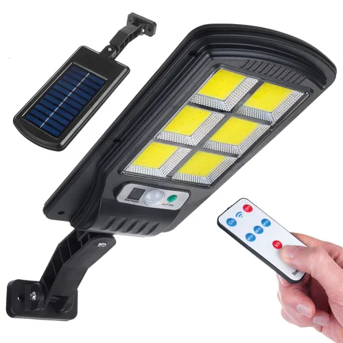 Solar Straßenlampe mit Bewegungs- und Dämmerungssensor IP54 4W 400 Lumen 6500K