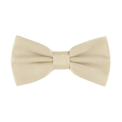 Ladeheid Herren Schmale Fliege mit einstellbarem Band für Anzug festlich M (12cm x 6cm, Beige36)