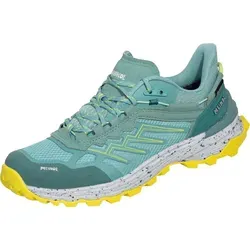 Meindl Jamaica Lady GTX Damen - Trekkingschuh in Grün/Gelb, 40 EU - Wanderschuhe für Damen, ideal für Outdooraktivitäten. Mit griffiger Gummiaußensohle, luftigem Mesh und praktischer Schnellschnürung für perfekten Halt.