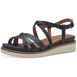 Tamaris Sandalette blau 36 EU - Stylische Sandale in Navy für trendbewusste Frauen, aus hochwertigem Leder und ideal für Streetwear, perfekt für warme Tage.