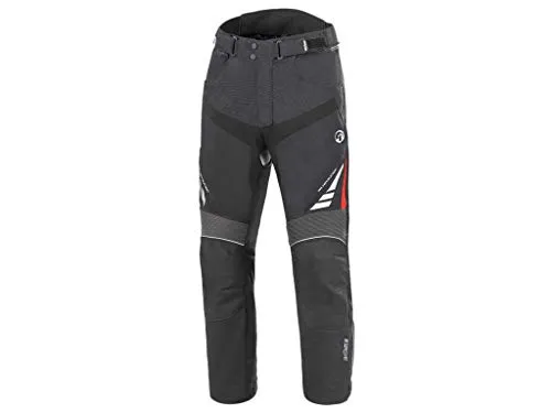 Büse B.Racing Pro Textilhose - Wasserdicht & Komfortabel - Schwarz - M - Motorradhose mit wasserdichter Humax Klimamembrane, ergonomischem Schnitt und verstellbaren Knieprotektoren für optimalen Schutz und Komfort auf jeder Fahrt.
