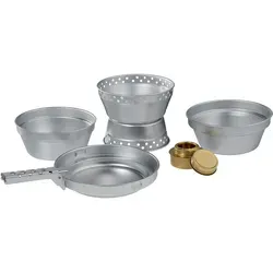 Camping Kochgeschirr Set 7 Teile mit Spirituskocher