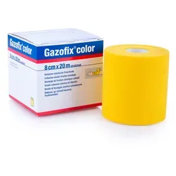Gazofix Color elastische Fixierbinde, selbstklebend, 4 m x 8 cm, gelb, NEU