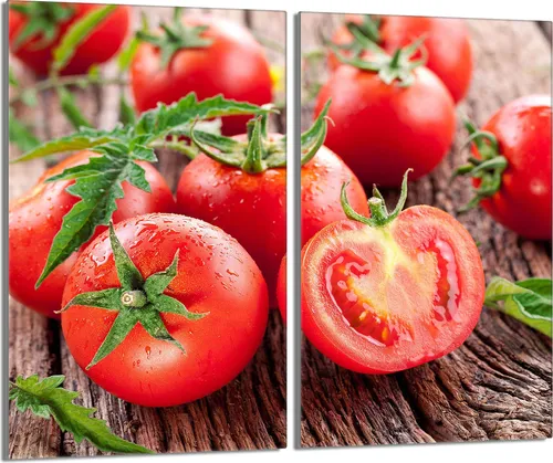 Glas-Herdplattenschutz 2x30x52 Tomaten in rot von TMK ArtDeko