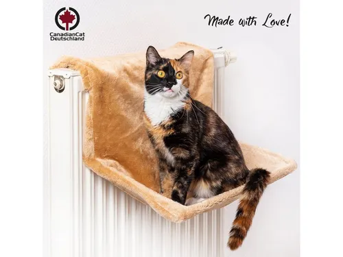 Canadian Cat Company Katzen-Hängematte Liegemulde für Katzen - braun, zur Befestigung am Heizkörper