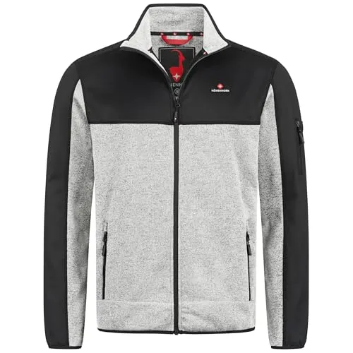 Höhenhorn Naurun Herren Fleecejacke Hybridjacke Hellgrau Gr. XXL