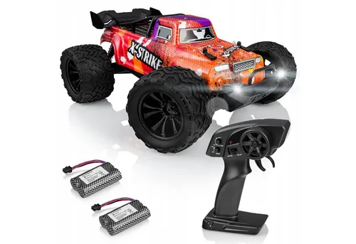 Overmax Strike RC Auto 4x4 - Terreinwagen 1:16 - RC-Modelle, Geschwindigkeit bis 45 km/h und Reichweite bis zu 100 m für ultimativen Fahrspaß im Gelände.